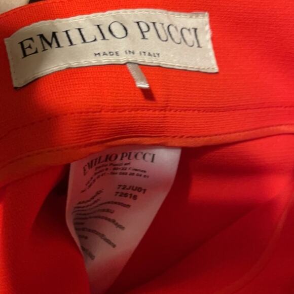 Emilio Pucci Bermuda shorts Melon colored size 8 - Picture 3 of 6